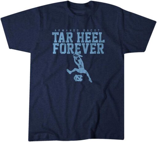 UNC Basketball Armando Bacot Tar Heel Forever Tee Shirt