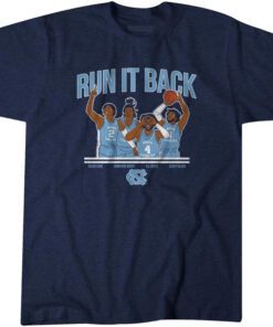 UNC Basketball Run It Back Tee Shirt