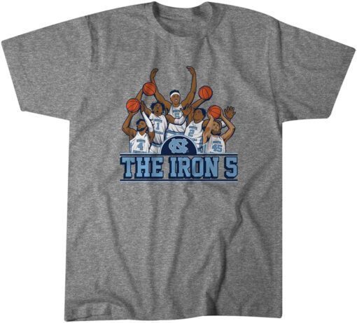 UNC Basketball The Iron 5 Tee Shirt