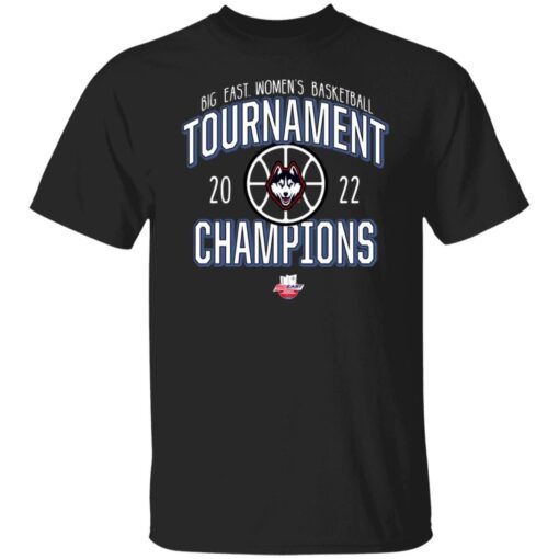 Uconn Huskies 2022 Big East Basketball Conference Tournament Champions Tee Shirt