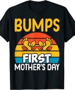 Vintage Happy Mothers Day, Bump First Pregnancy Announcement T-Shirt