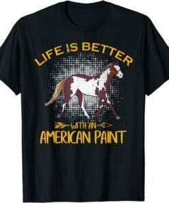 Vintage Life Is Better With An American Paint Horse 2022 T-Shirt