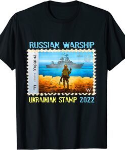 Vintage Ukraine Postage Stamp Flag Pride 2022 New Stamp 22 Tee Shirt