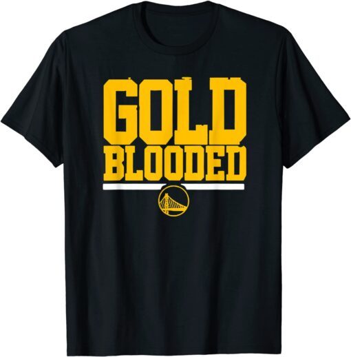 Vintage Warriors Tee Gold-blooded for Lover Basketball Tee Shirt