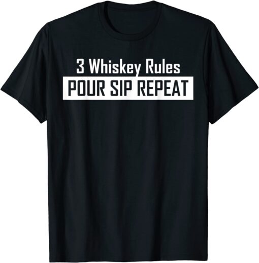 Whiskey Clothing 3 Whiskey Rules Tee Shirt