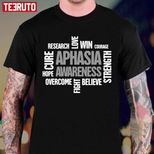 Words Aphasia Awareness Tee Shirt