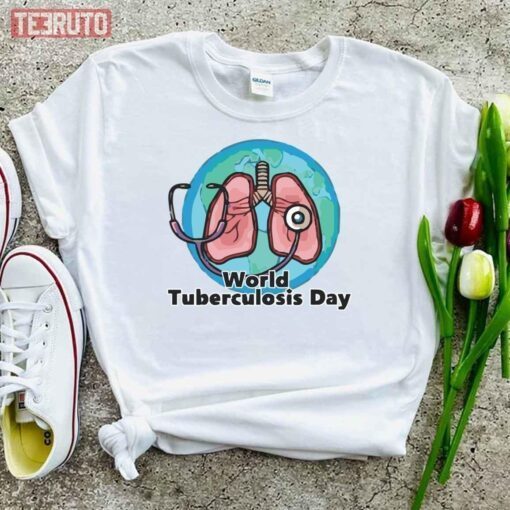 World Tuberculosis Day Awareness Retro Vintage Distresse Tee Shirt