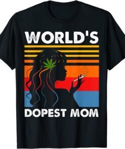 World's Dopest Mom Weed Soul Cannabis Vintage Tee Shirt