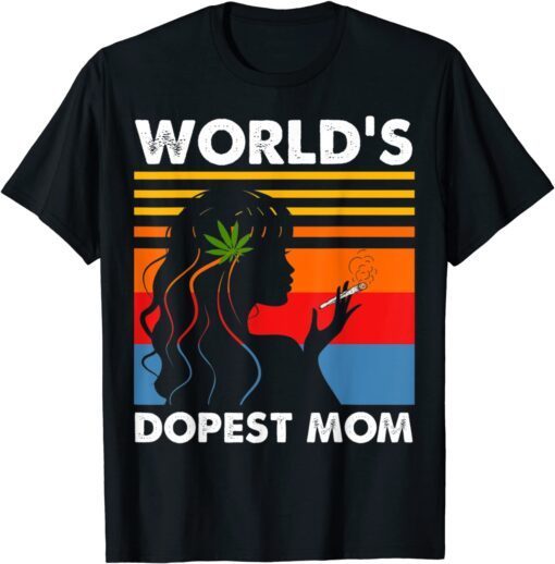 World's Dopest Mom Weed Soul Cannabis Vintage Tee Shirt