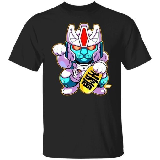 Zero Mayhem Lucky Cat-tron Tigatron Evangauntt Tee shirt