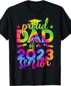 2023 Graduate College Tie Dye Pround Dad Family Limited Shirt