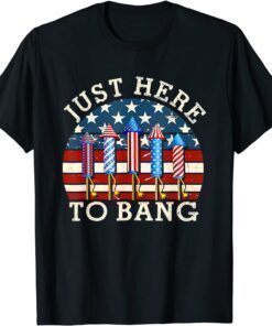 4th Of July I'm Just Here To Bang Tee Shirt