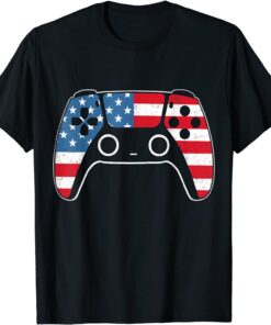 4th Of July Video Game Gamer USA Tee Shirt