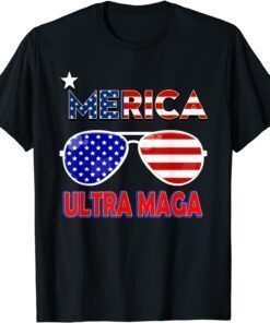 4th of July Ultra Maga American Flag Tee Shirt