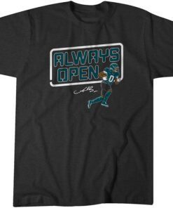 AJ Brown Always Open Philly Tee Shirt