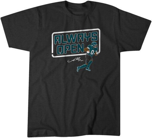 AJ Brown Always Open Philly Tee Shirt