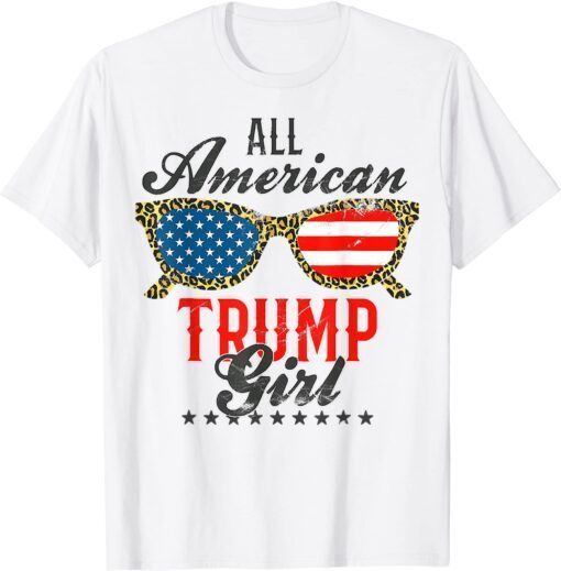 All American Trump Girl 2022 4th July Tee Shirt