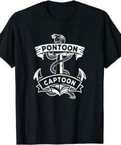 Anchor fashion - Pontoon Boat Anchor Captain Captoon Tee Shirt