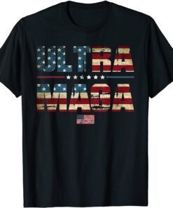 Anti Joe Biden Ultra Maga American Flag Best Tee Shirt