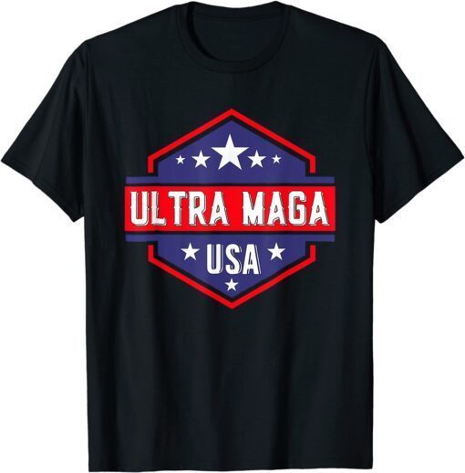 Anti Joe Biden Ultra Maga Patriotic USA Tee Shirt