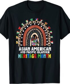 Asian American and Pacific Islander Heritage Month rainbow Tee Shirt