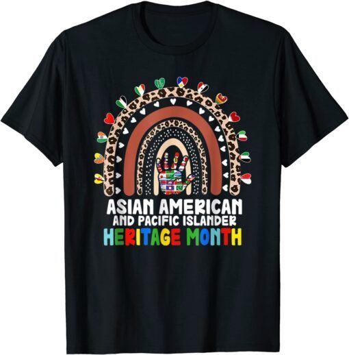 Asian American and Pacific Islander Heritage Month rainbow Tee Shirt