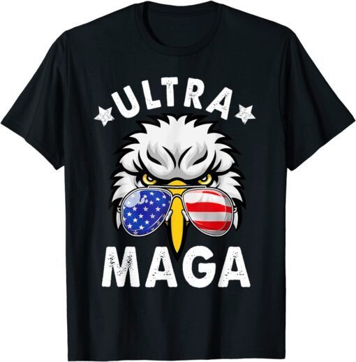 Bald Eagle American Flag We The People Ultra Maga Patriotic Tee Shirt