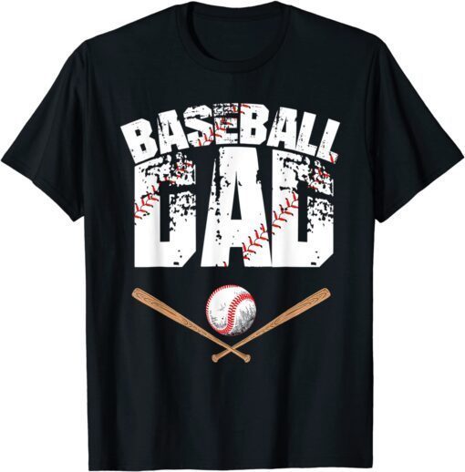 Baseball Dad Baseball Lover For Father Day 2022 Tee Shirt
