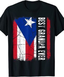 Best Puerto Rican Grandpa Ever Rico Grandpa Father's Day Tee Shirt