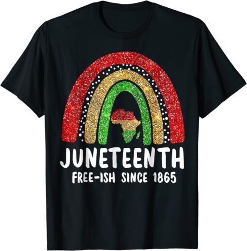 Black Freedom 1865 Remembering My Ancestors Juneteenth Tee Shirt