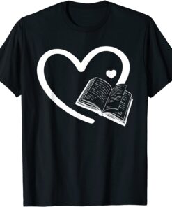 Book Hearts Bookworm Book Reading Book Lover Book Heart Tee Shirt