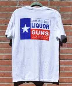 Bottle's Bag Liquor'n Guns Tee Shirt