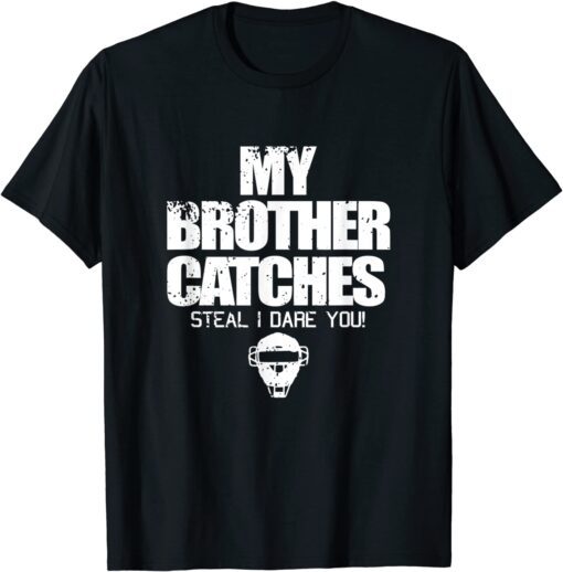 Brother Sister Baseball Catcher Tee Shirt