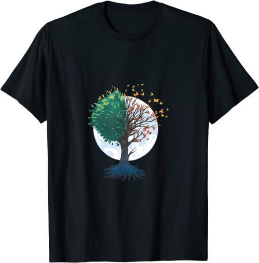 Papa Gramps GraButterfly Tree Beautiful Tee Shirtndpa Bruh Tee Shirt