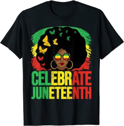 Celebrate Juneteenth 1865 Celebrating Black freedom day 1865 Tee Shirt