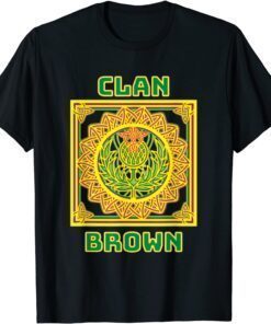 Clan Brown Scottish Celtic Thistle 2022 T-Shirt