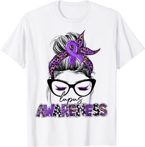 Classy Leopard Pattern Shades Lupus Awareness Ribbon 2022 Shirt