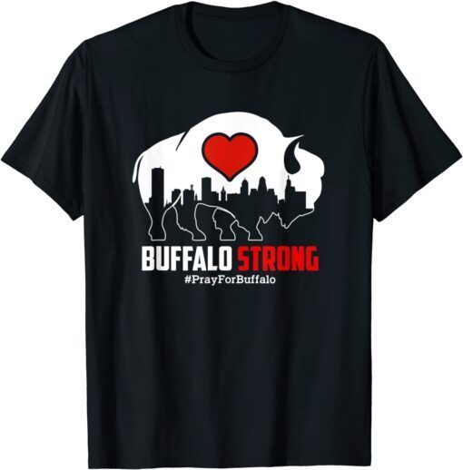 Community Strength Pray Support New York Buffalo Strong Tee Shirt