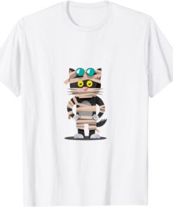 Cute Bandaged Black Cat Tee Shirt