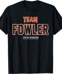 Distressed Team Fowler Proud Family Last Name Surname Tee Shirt