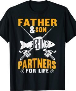 Father And Son Fishing Partners For Life, Fathers Day Tee Shirt