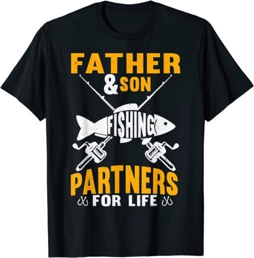 Father And Son Fishing Partners For Life, Fathers Day Tee Shirt