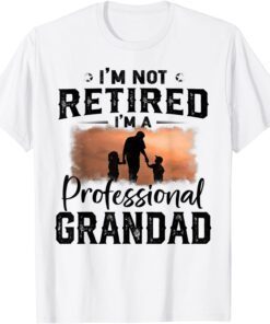 Fathers Day I'm Not Retired I'm Professional Grandad Tee Shirt