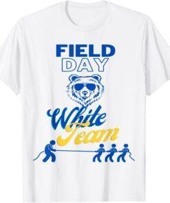Field Day - White Team - Fan Gear Bear Mascot Inspired T-Shirt