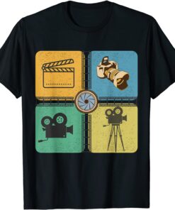 Filmmaker Actor Director Film Camera Cinema Lover Movie Buff Tee Shirt