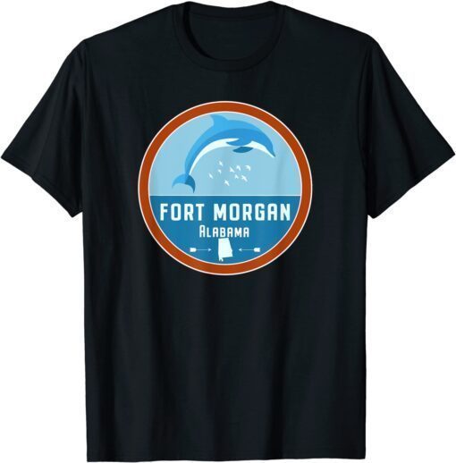 Fort Morgan Alabama Beach Dolphin AL Vacation T-Shirt