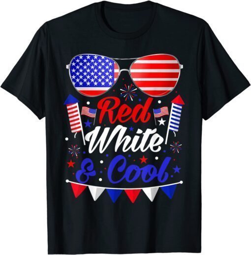 Fourth of July 4th July Kids Red White and Blue Patriotic Tee Shirt