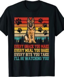 German Shepherd Dog Activities Matching Dog Lover Tee Shirt