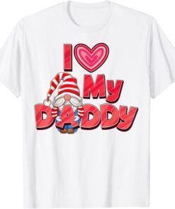 Gnome Dad USA Flag Pattern Fathers Day Tee Shirt