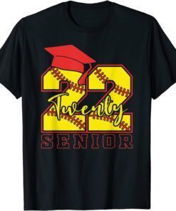 Graduation Senior Class 2022 Graduate Softball Player Tee Shirt